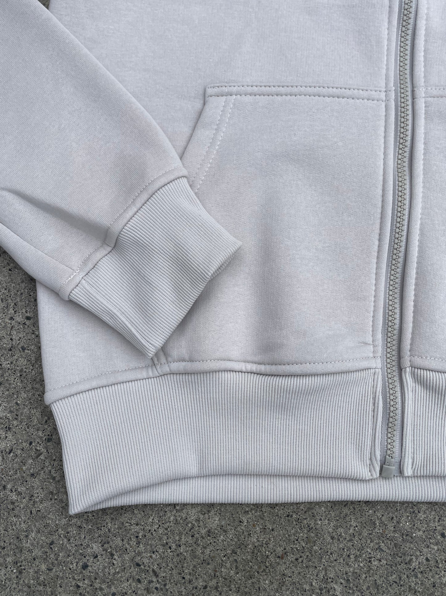 ZIP HOODIE WHITE
